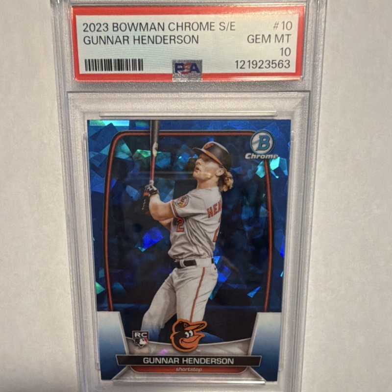 2023 Bowman Chrome Sapphire Edition Gunnar Henderson RC PSA 10