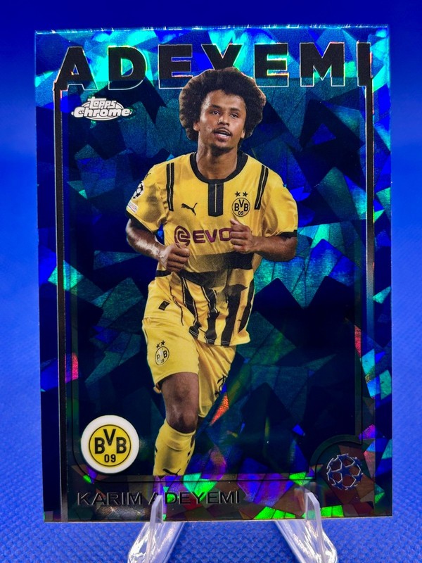 2024-25 Topps Chrome Sapphire UEFA Karim Adeyemi #105