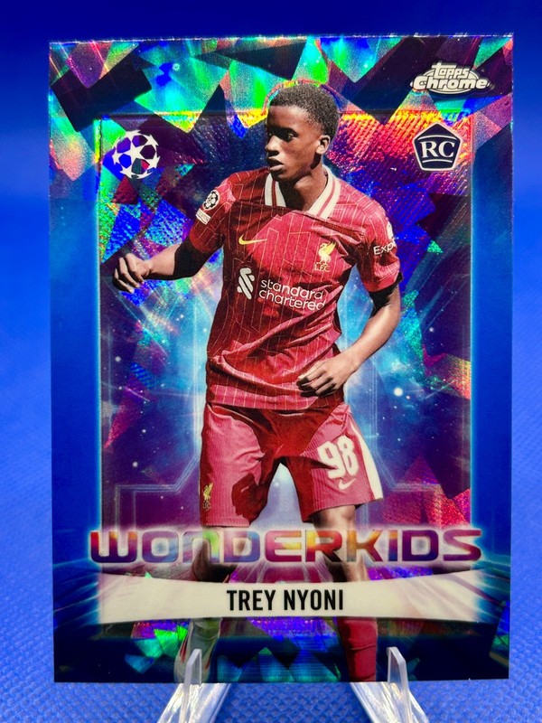 2024-25 Topps Chrome Sapphire UEFA Trey Nyoni Wonderkids #WK-18 RC