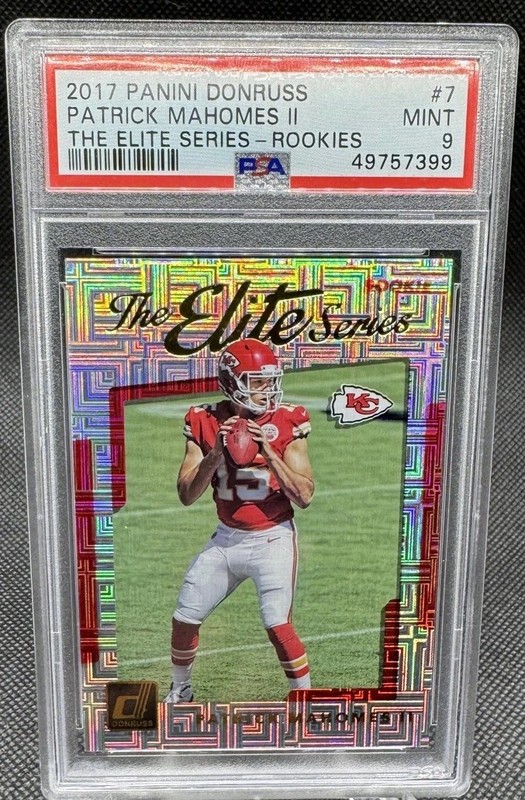 2017 Panini Donruss - The Elite Series Rookies Patrick Mahomes II #7 PSA 9