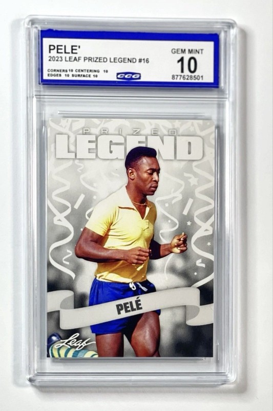 2023 Leaf Prized Legend Pele CCG Gem Mint 10💎💎💎 Perfect 10💎