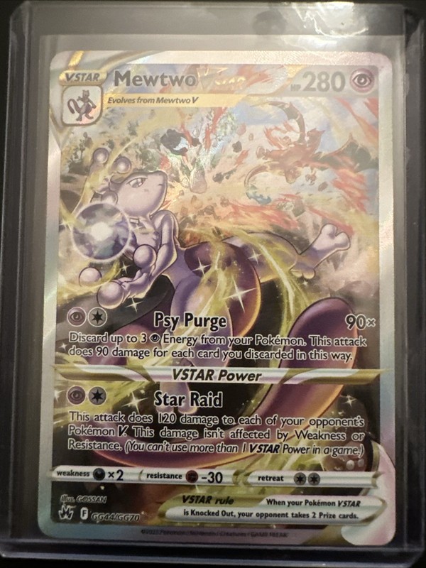 Mewtwo VSTAR GG44/GG70 Crown Zenith: Galarian Gallery Holo