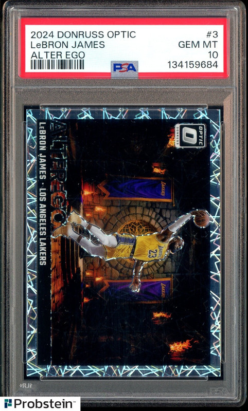 2024-25 Donruss Optic Alter Ego #3 LeBron James SSP CASE HIT PSA 10 GEM MINT