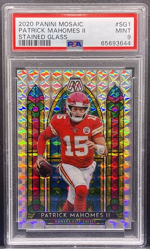 2020 Panini Mosaic - Stained Glass - Patrick Mahomes II - Case Hit SP PSA 9 MINT