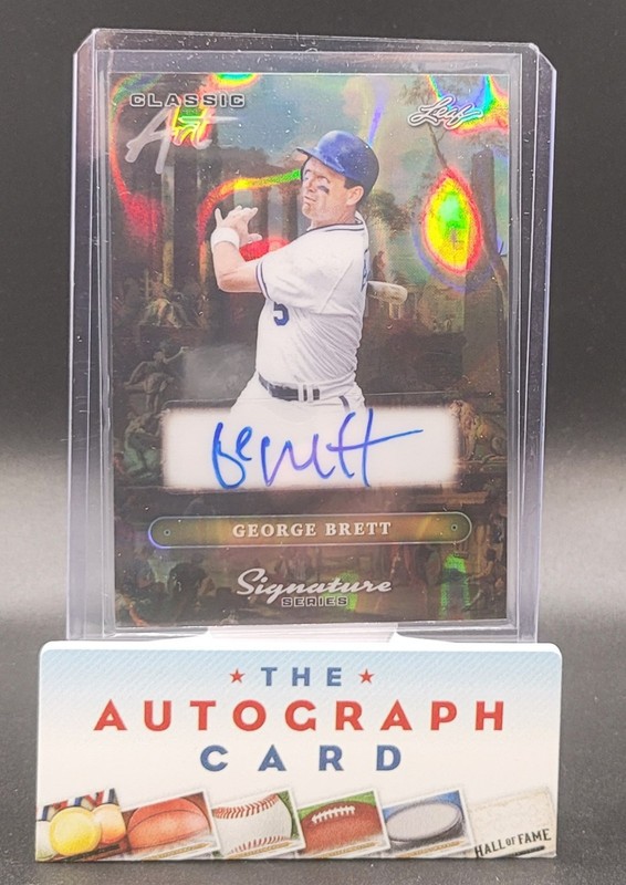 2025 Leaf Signature Series Classic Art George Brett 1/1 Auto Autograph