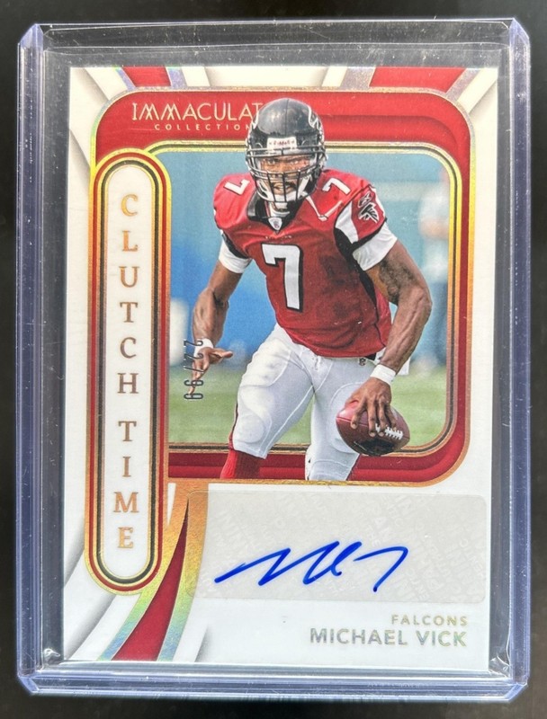 2024 Panini Immaculate Michael Vick Clutch Time Ink Auto Autograph #/99 Falcons