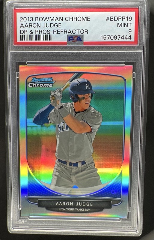 2013 Bowman Draft Picks & Prospects Aaron Judge Chrome Refractor #BDPP19 PSA 9