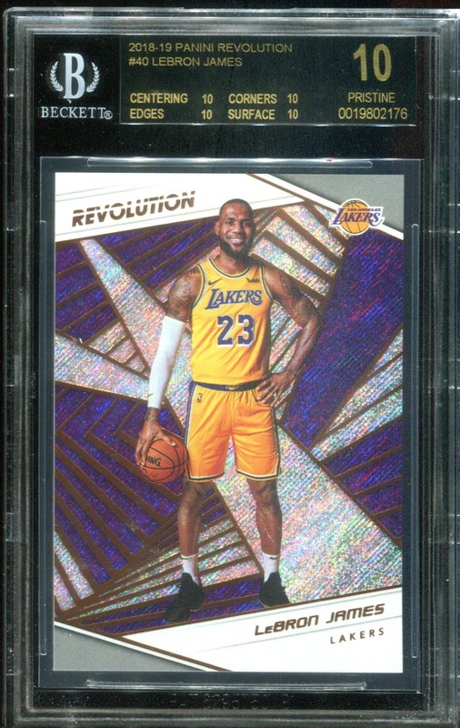 2018 Revolution #40 LeBron James card BGS 10 Black Label