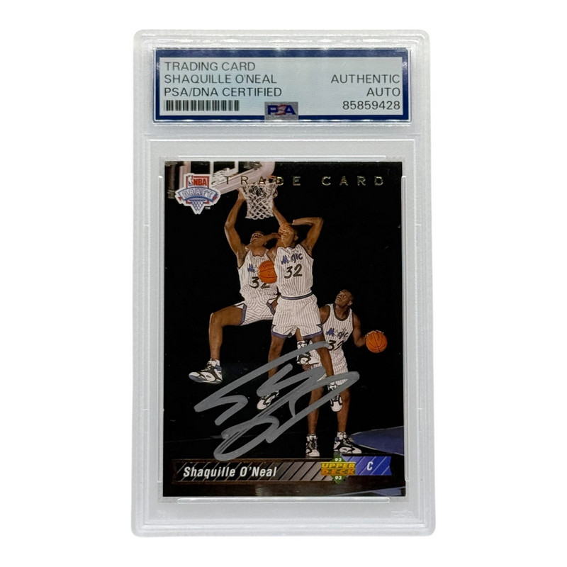 Shaquille O'Neal 92 Upper Deck Autographed Card #1B PSA Authenticated
