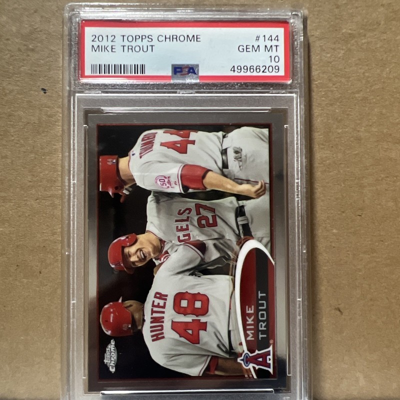2012 Topps Chrome MIKE TROUT #144 PSA 10 (GEM MINT) Rookie Card