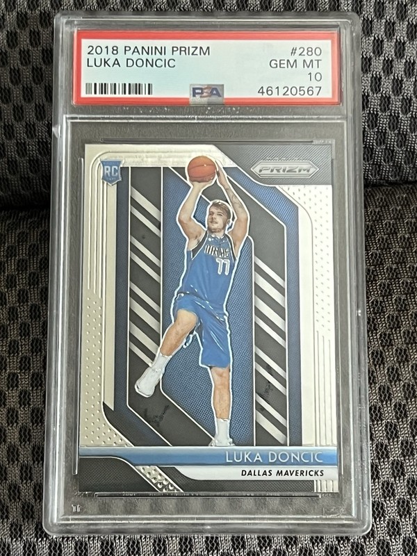 2018 PANINI PRIZM LUKA DONCIC ROOKIE CARD PSA 10 #280