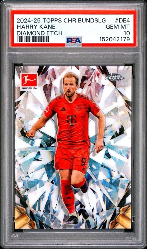 HARRY KANE Diamond Etch Case Hit PSA 10 2024-25 Topps Chrome Bundesliga