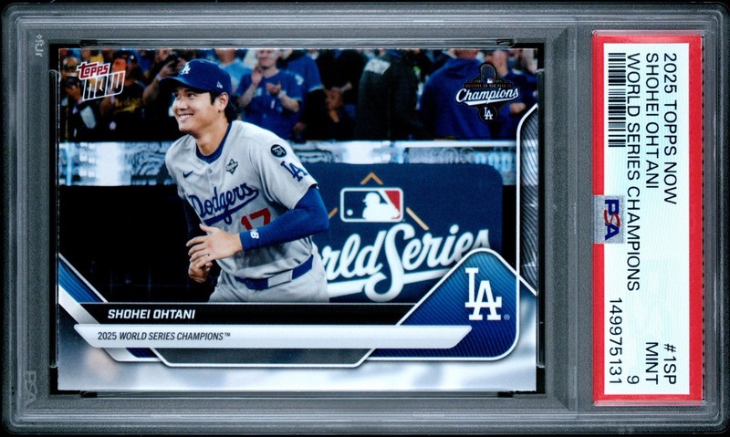 2025 Topps Now Shohei Ohtani World Series Champions #1SP Dodgers PSA 9