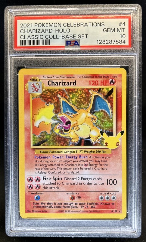2021 Pokemon SWSH Celebrations Charizard Classic #4/102 PSA 10