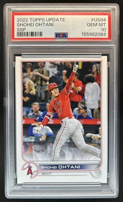 2022 Topps Update Shohei Ohtani SSP #US84b Angels PSA 10 GEM MINT