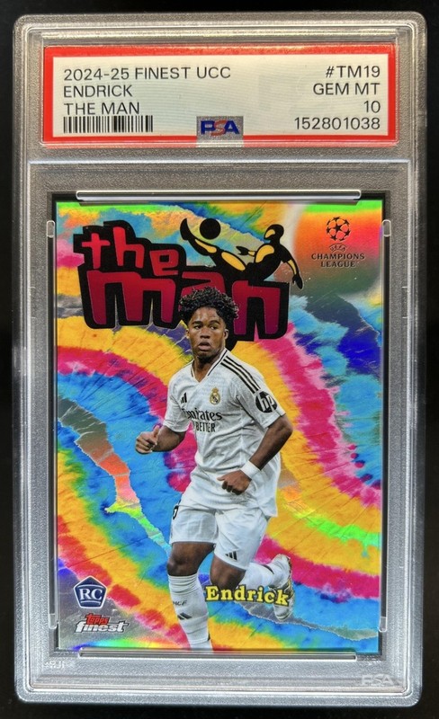 2024-25 Topps Finest UEFA Endrick The Man RC Rookie #TM-19 Real Madrid PSA 10