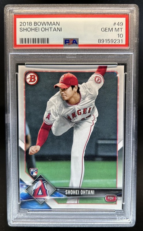 2018 Bowman Shohei Ohtani RC Rookie #49 Angels PSA 10 GEM MINT