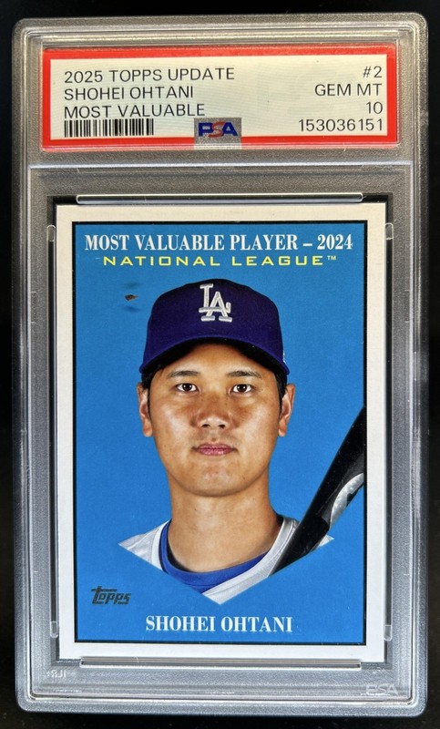 2025 Topps Update Shohei Ohtani Most Valuable #MV-2 Dodgers PSA 10 GEM MINT