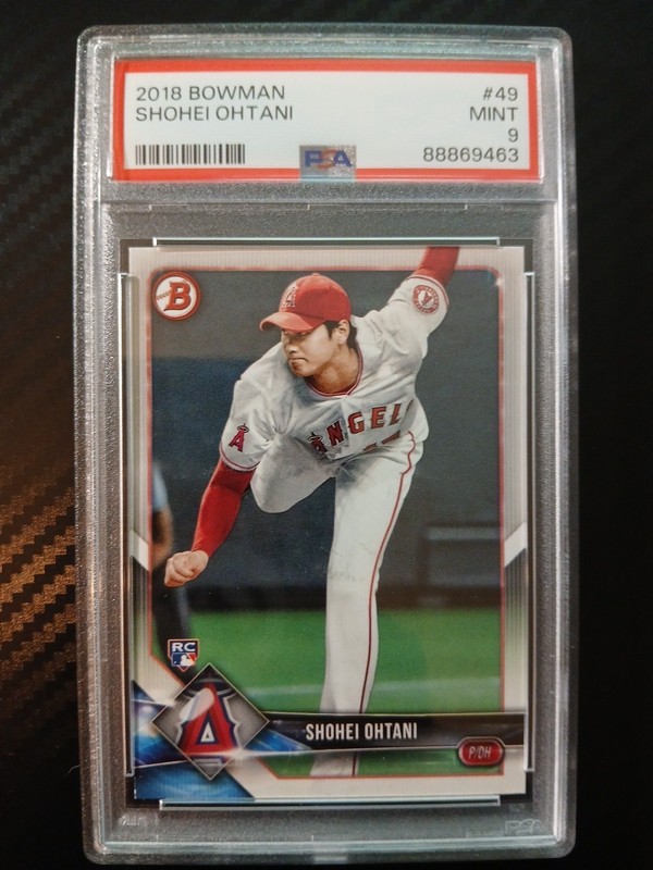 2018 Bowman Shohei Ohtani Rookie Card RC #49 PSA 9 Mint L.A. Angels ROY
