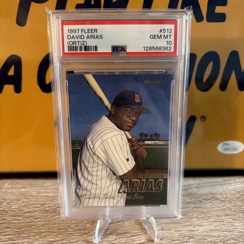 1997 Fleer David Ortiz #512 PSA 10 Rookie Red Sox Twins