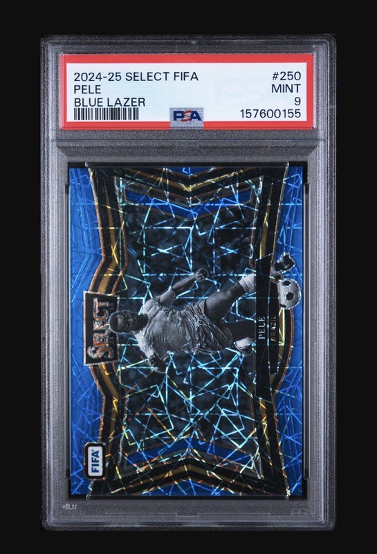 2024-25 Panini FIFA Select - Field Level Pele #250 Blue Lazer SP Brazil PSA 9!