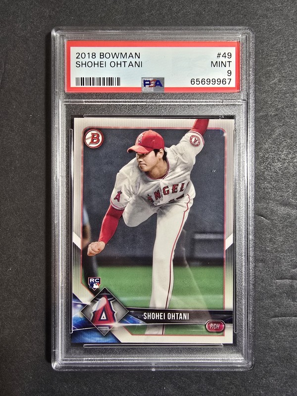 2018 Bowman - Shohei Ohtani #49 (RC) PSA 9 Free Shipping