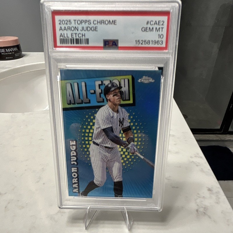 2025 Topps Chrome Aaron Judge All-Etch Insert #CAE-2 Yankees PSA 10