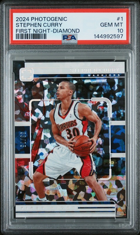 2024-25 Panini Photogenic - First Night Stephen Curry #1 Diamond /75 PSA 10 SP