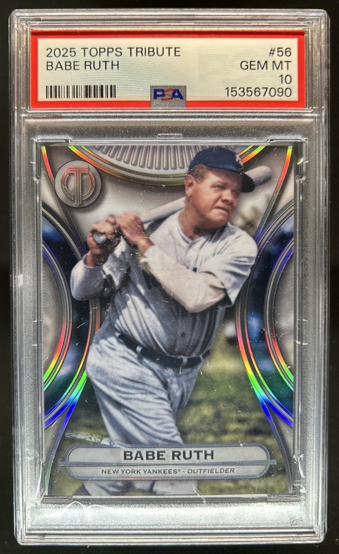 2025 Topps Tribute Babe Ruth #56 Yankees PSA 10 GEM MINT