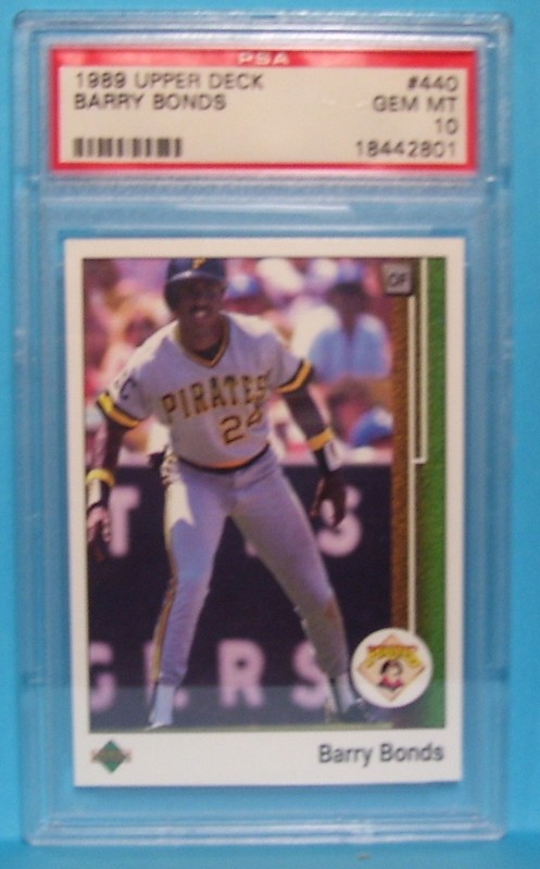 1989 Upper Deck Barry Bonds #440 GEM MT PSA 10