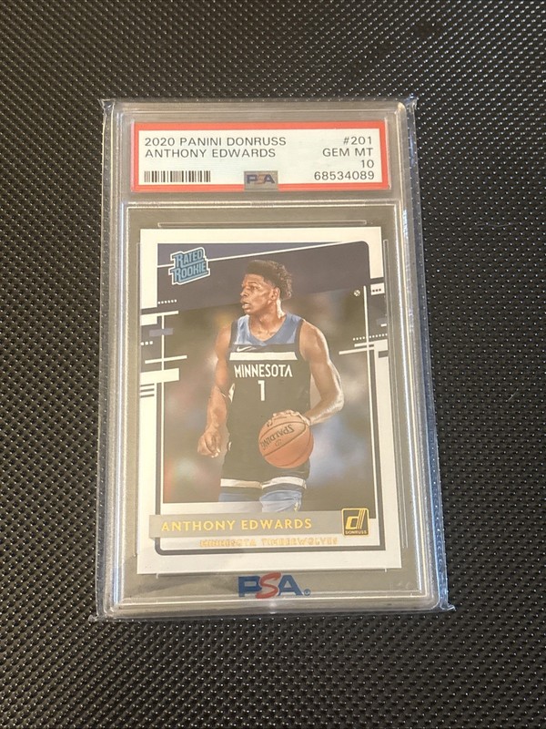 2020 Panini Donruss Anthony Edwards Rated Rookie PSA 10
