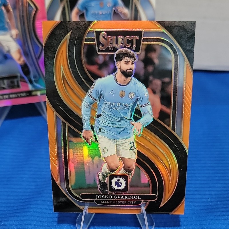 Panini 2024-25 Select Premier League Man City Prizm 5-Card Lot Haaland view 2