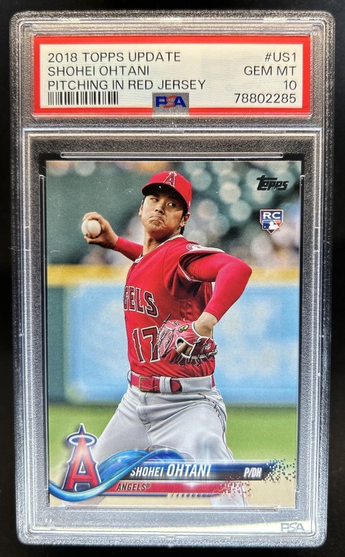 2018 Topps Update Shohei Ohtani RC Rookie #US1 Angels PSA 10 GEM MINT