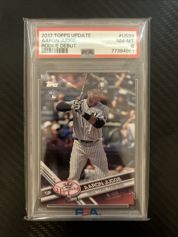 2017 Topps Update - Aaron Judge Mothers Day Pink /50 PSA 8 - Chaser Pack🔥