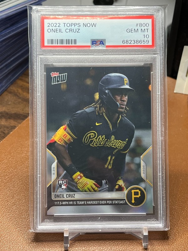Oneil Cruz 2022 Topps Now #800 RC PSA 10 Pittsburgh Pirates