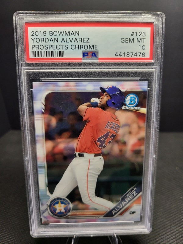 2019 Bowman - Chrome Prospects Yordan Alvarez #BCP-123 (RC) PSA 10