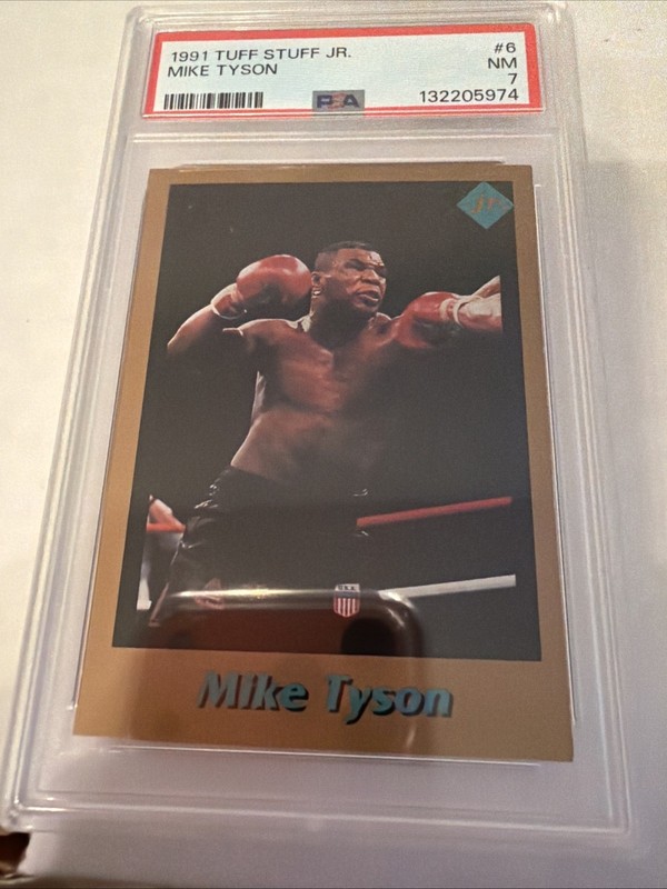 1991 Tuff Stuff JR Mike Tyson PSA 7