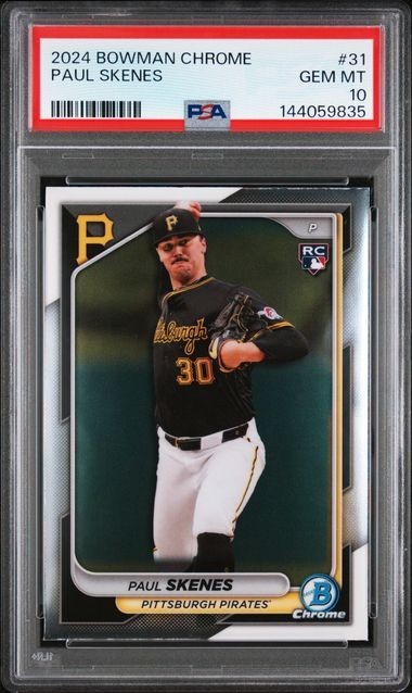 2024 Bowman Chrome #31 Paul Skenes Rookie RC PSA 10