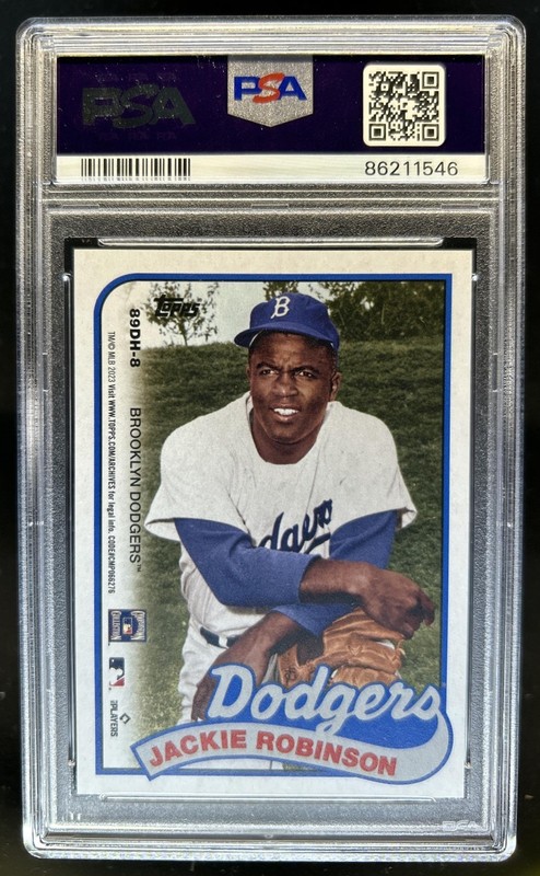 2023 Topps Archives Mookie Betts Jackie Robinson 1989 Doubleheaders 89DH8 PSA 10 view 2