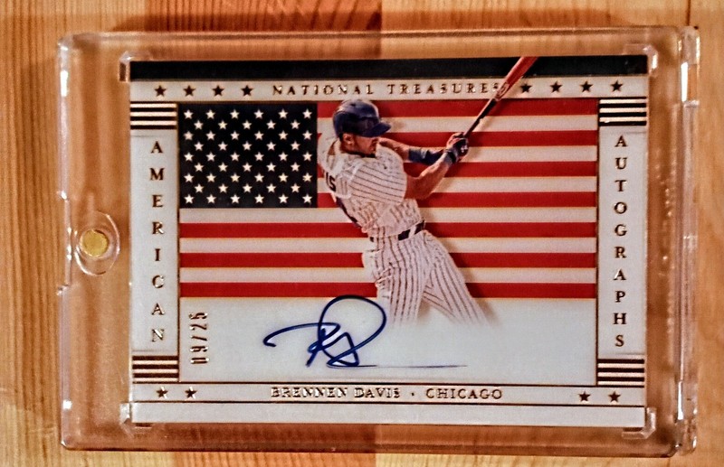 2021 Panini National Treasures #USA-BD Brennen Davis RC Auto /25 Nm-Mt 