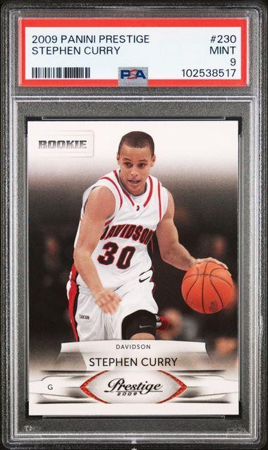 2009 Panini Prestige Stephen Curry #230 RC PSA 9
