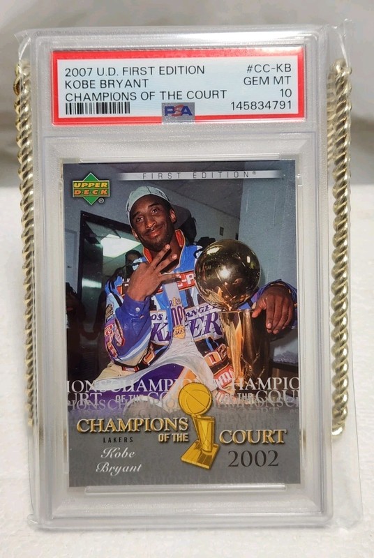 2007-08 UD First Edition Champions Of The Court CC-KB Kobe Bryant PSA 10 GEM