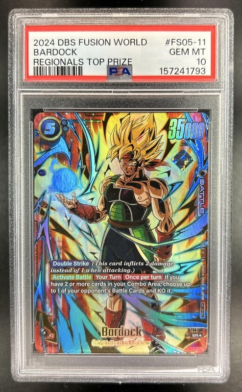 2024 Dragon Ball Super Fusion World Regionals Top Prize Bardock #FS05-11 PSA 10