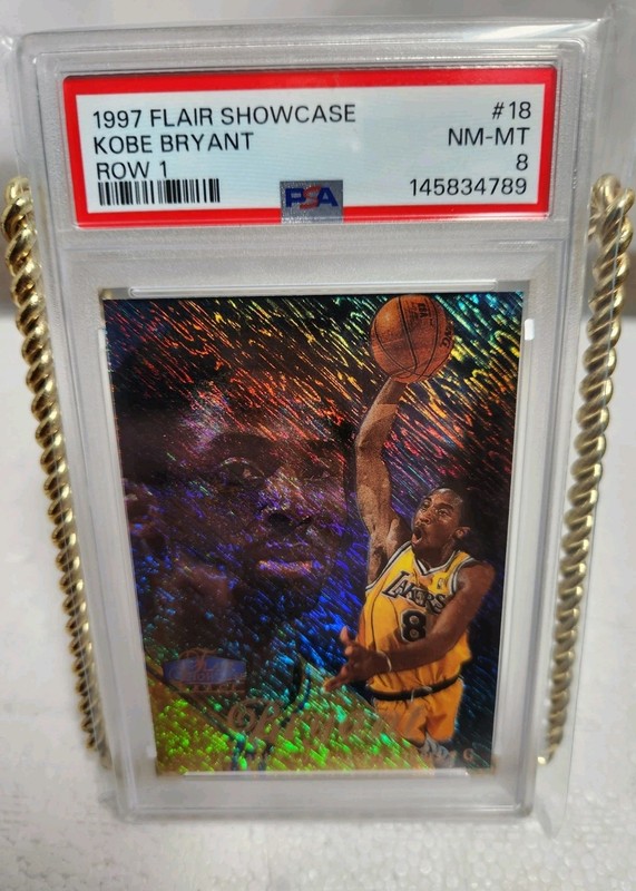 1997-98 Flair Showcase Grace #18 Row 1 Kobe Bryant PSA 8 NM-MT  view 2