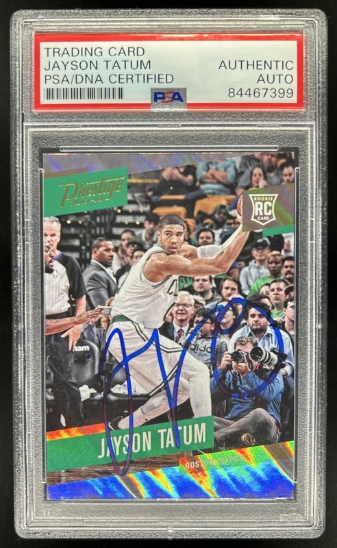 Trading Card Jayson Tatum PSA/DNA Certified Authentic Auto Autograph Celtics