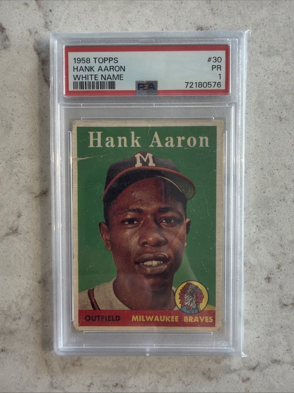 1958 Topps Hank Aaron #30 PSA 1