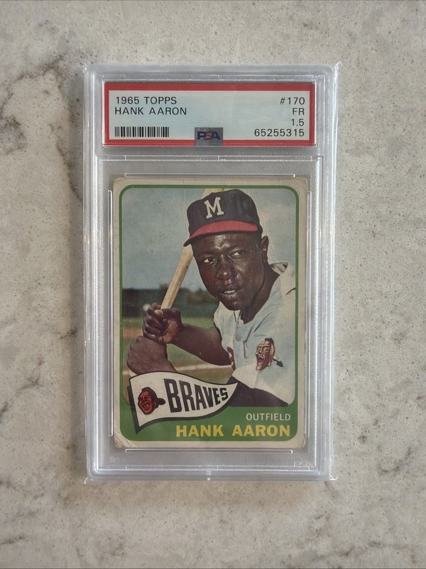 1965 Topps Hank Aaron #170 PSA 1.5