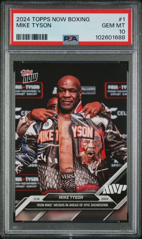 2024 Topps Now Boxing Mike Tyson #1 PSA 10