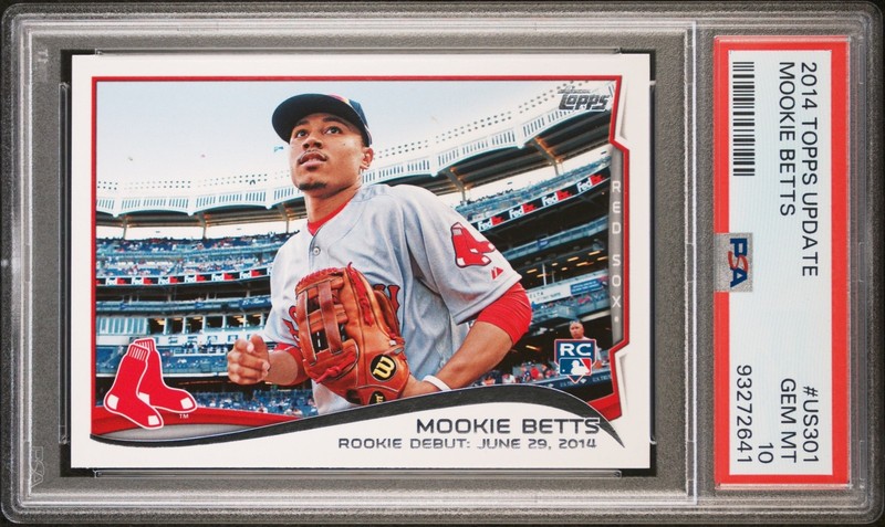 2014 Topps Update Baseball Mookie Betts #US-301 RC Rookie PSA 10