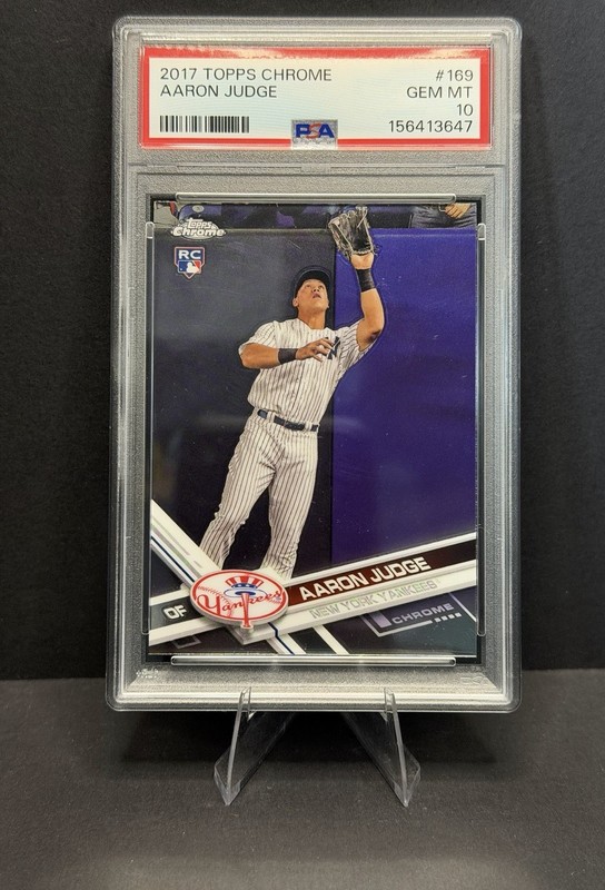 2017 Topps Chrome #169 Aaron Judge PSA 10 Rookie RC
